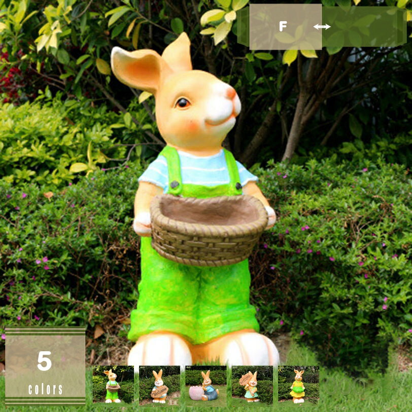 2000円OFFクーポン ガーデニング 置物 ガーデンオーナメント うさぎ オブジェ 動物 ガーデニング雑貨 可愛い 園芸用品 屋外 ベランダ 防水 耐久性 ホーム 家の装飾 デコレーション 花壇 玄関 アウトドア 庭の彫刻 誕生日 プレセント mysco