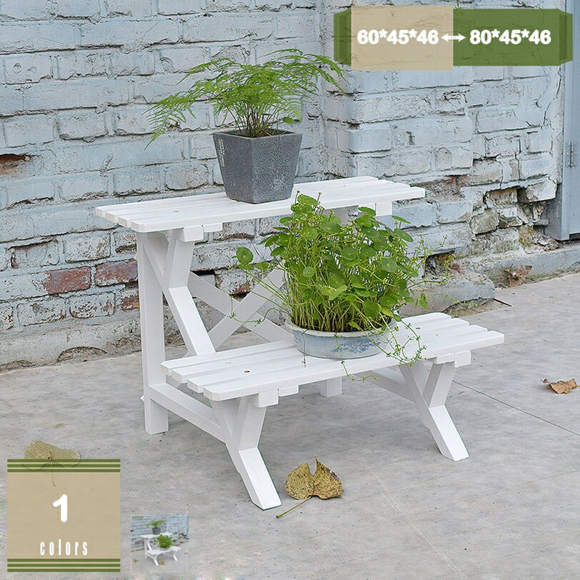 1620円OFFクーポン フラワースタンド 2段 木製スタンド ベランダ ガーデニング 大型 フラワーラック 園芸ラック 植物棚 肉植物 観葉植物 室内 屋外 プランタースタンド 花置き棚 植木鉢スタンド 花台 オープンラック ブラウン 家装飾 mysco