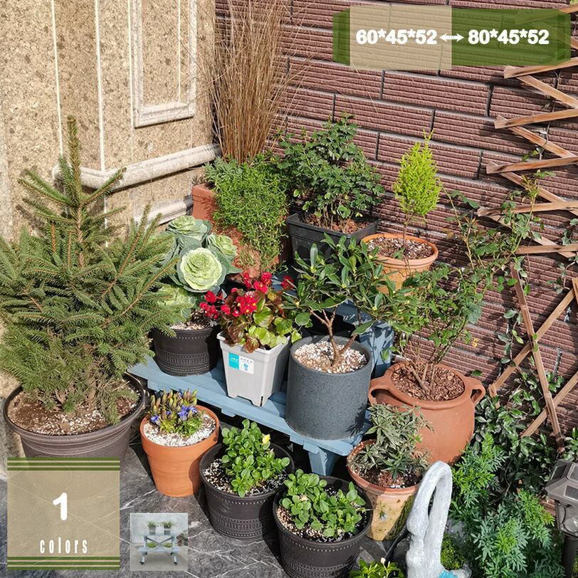 1000円OFFクーポン フラワースタンド 2段 木製スタンド ベランダ ガーデニング 大型 フラワーラック 園..