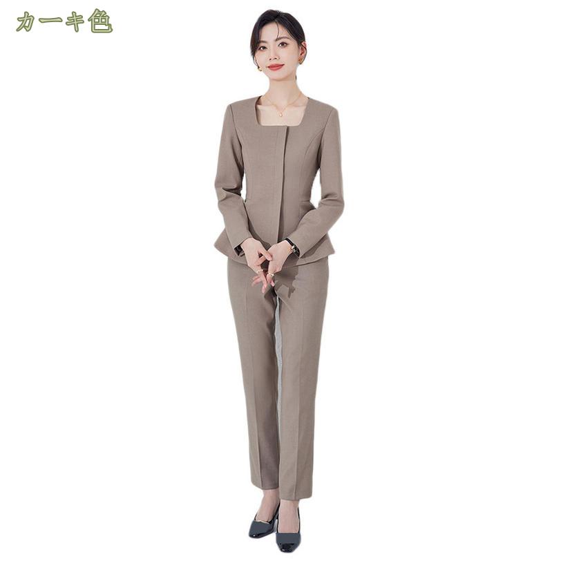 3500円OFFクーポン パンツスーツ 上下 セットアップ スーツセット ビジネススーツ ...