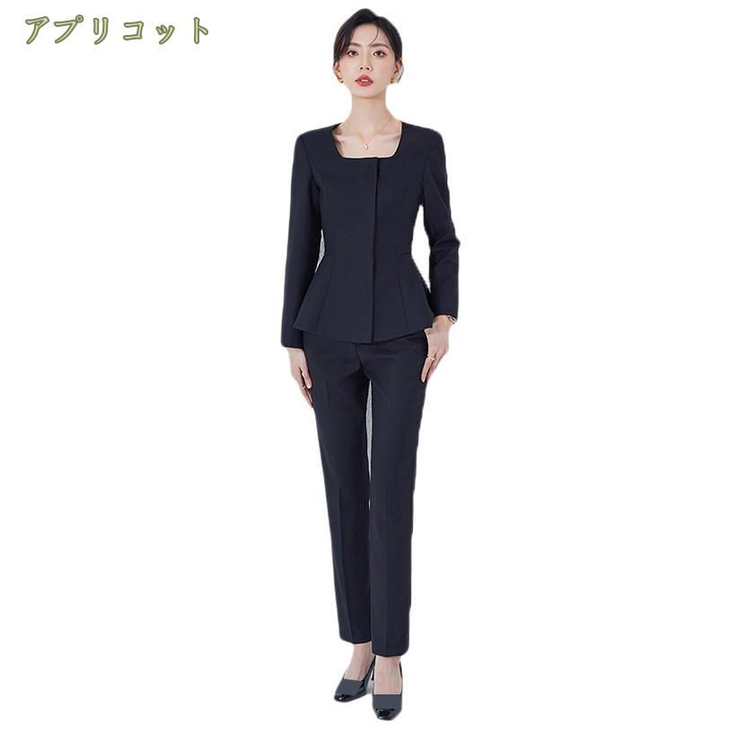 3500円OFFクーポン パンツスーツ 上下 セットアップ スーツセット ビジネススーツ ...