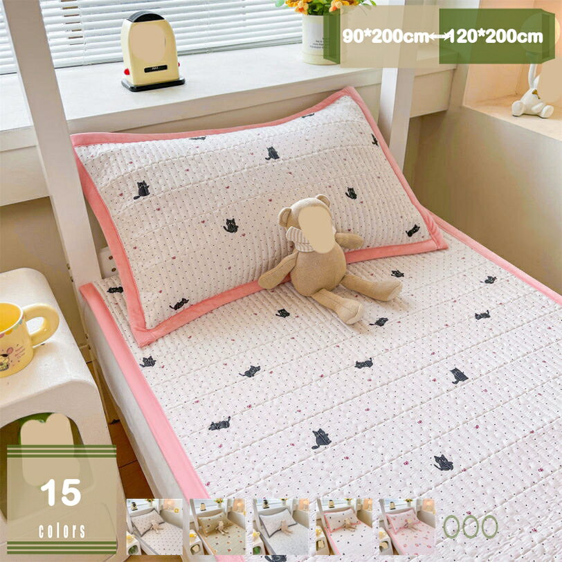 敷きパッド 敷き毛布 ふっくら 吸湿性 北欧風 ノンスリップ 清潔 長持ち 春 夏 秋 多機能 猫 傷防止 湿..