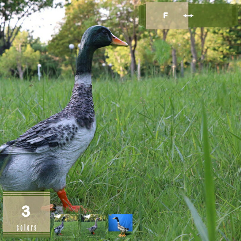 ガーデニング雑貨 おしゃれ オブジェ アヒル 動物の置物 大型 ガーデンオーナメント カントリー雑貨 玄関 庭 オーナメント アニマル ガーデン 雑貨 可愛い インテリア アウトドア デコレーション 誕生日 プレゼント mysco