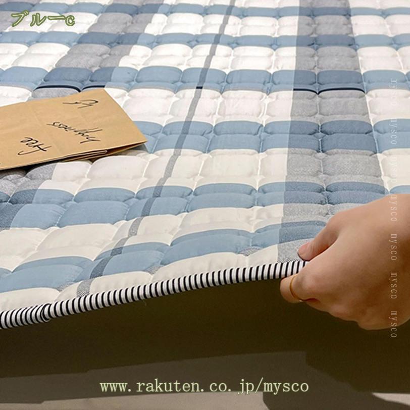 1000円OFFクーポン ベッドパッド グレー シングル 100×200cm 敷きパッド 防ダニ 抗菌防臭 綿 使用 ふんわり おしゃれ やわらか 洗える オールシーズン 敷パッド ベッドパッド マットカバー 夏用寝具 接触冷感 快適 吸湿速乾 丸洗い可 100×200cm クールマット mysco [2]