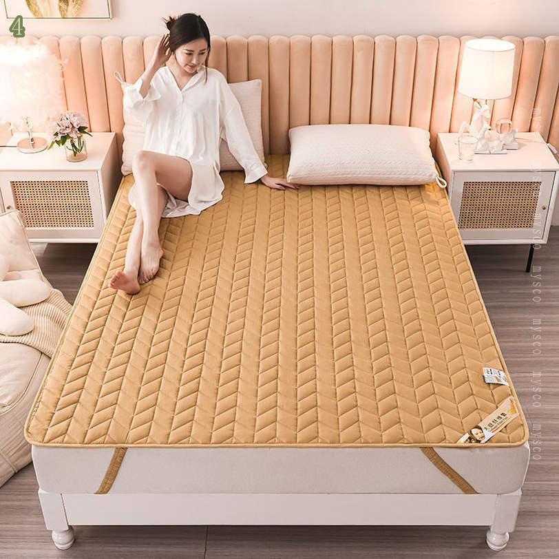 1000円OFFクーポン 敷きパッド ベッドパッド コットン 寝心地 肌触りよい 快適敷パッド ムレにくい ウォッシャブル オールシーズン 放熱性 吸湿性 やわらかい すべすべ 通気 おしゃれ かわいい パッドシーツ 敷パッド 長持ち 簡単フィット mysco [2]