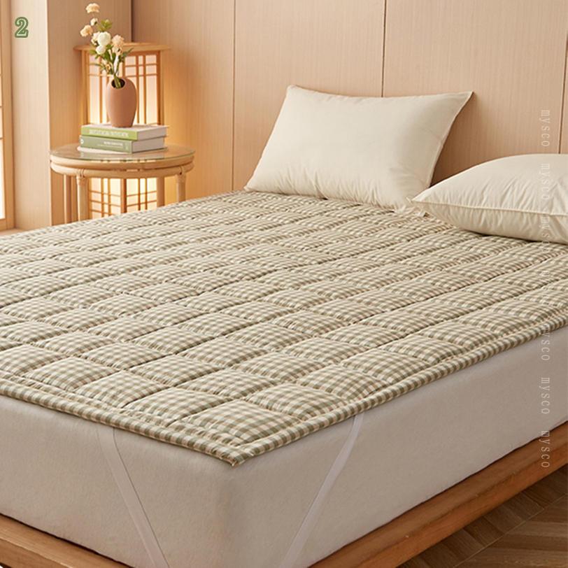 敷きパッド キルト 綿100% 肌触りよい 丸洗い ゴム仕様 シングル ふわふわ 夏用 暑さ対策 敷パッド 清潔 敷き毛布 ゴムバンド付き 花柄 寝具 ベッドカバー 折りたたみ式 ベッドパッド 洗濯機対応 春夏秋 夏用寝具 通年 インテリア mysco