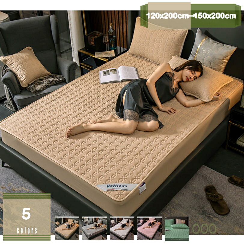 1000円OFFクーポン ボックスシーツ ダブル 綿生地 ベッドカバー 中綿入り マイクロファイバー 冬用 吸湿性 通気性が良い ベッドシーツ 厚い 暖かい シーツ 洗える 静電防止 マットレスカバー おねしょシーツ 防水 ペットシーツ 蒸れない 洗濯可能 3点セット mysco