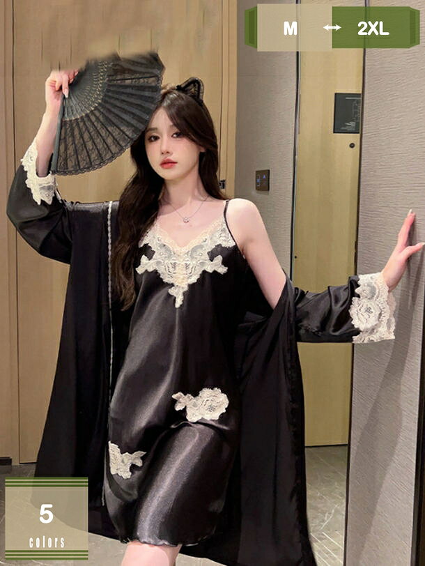 樂天商城 - 500円OFFクーポン ルームワンピース ルームウェア パジャマ ワンピース ロング ネグリジェ レディース 半袖 柔らか 快適 部屋着 春 秋 冬服 吸汗 夏寝間着 パジャマ 無地 女性 mysco
