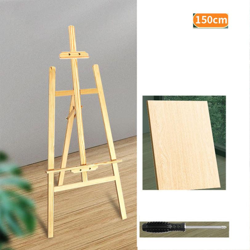 1000円OFFクーポン イーゼル 木製 木製イーゼル 大型 写真展示 絵画飾る 油絵 多機能な装飾 調節可能 角度調節三脚イーゼル 絵画スタンド スケッチイーゼル 写生用イーゼル 折りたたみ イベントのウェルカムボード 看板立て 画板立て お絵描き 画材 mysco