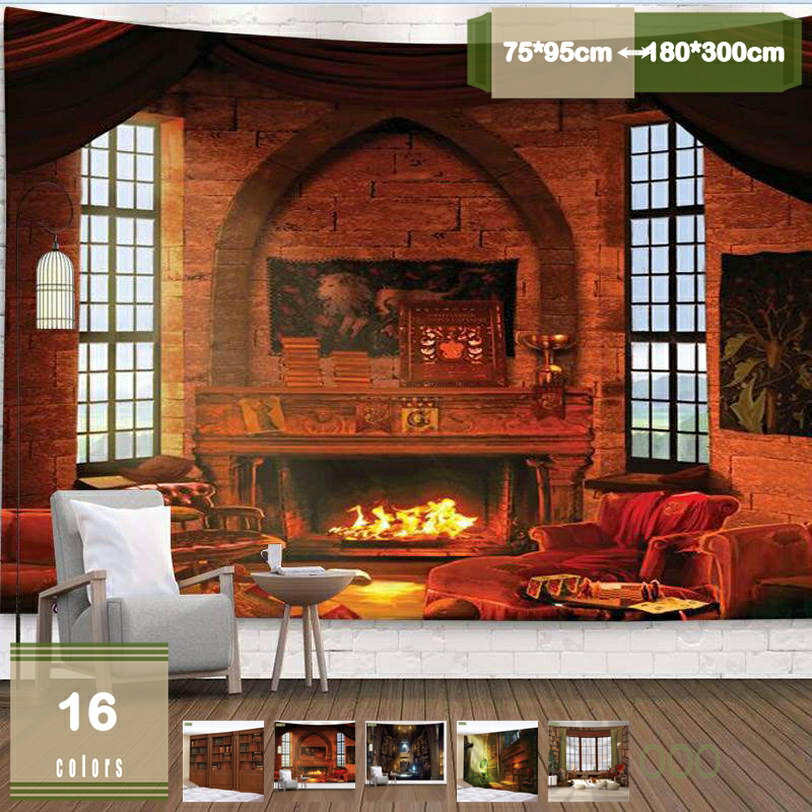 777円OFFクーポン タペストリー 本棚柄 図書館 壁掛け 装飾布 壁飾り インテリア 部屋 ウォールアート 窓カーテン 吊り布 壁の装飾 アート 多機能布 大判 インテリア アートポスター 撮影用 ビデオ会議 背景 モダンアート mysco