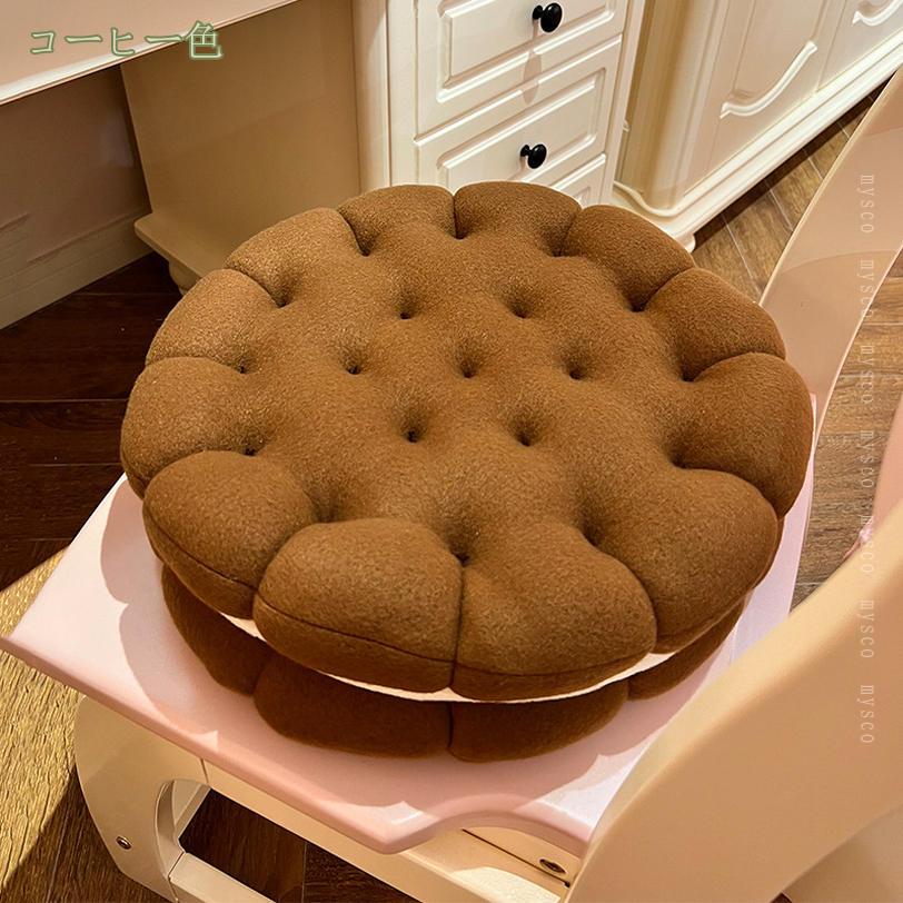 500円OFFクーポン 座布団 丸型 クッション 床用 ざぶとん 円型 体圧分散 座り心地いい 丸座布団 無地 シートクッション 瞑想 やわらかい 北欧風 たたみ用 椅子用 ソファ オフィス適用 円形 ふわふわ 美尻 クッション テレワーク mysco [2]