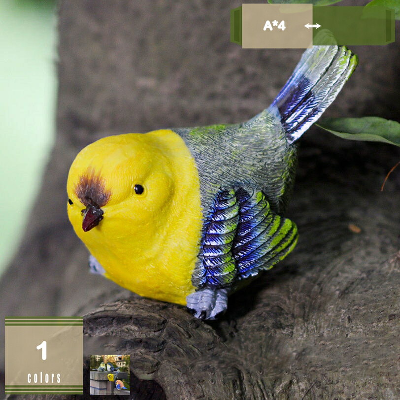 500円OFFクーポン LxRx9 小鳥の置物 インコの置物 とり トリ オブジェ 動物 オーナメント ガーデン 庭 マスコット 雑貨 置物 小-物 リアル ディスプレィ 庭の風景彫刻 綺麗な置物 4羽 愛らしいグッズ インテリア雑貨 屋外用彫像 樹脂オブジェ おもちゃ mysco