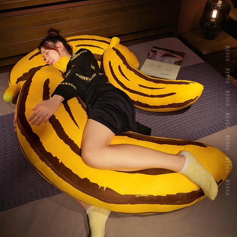 300円OFFクーポン 抱きまくら バナナ縫い包み 可愛い 特大 もこもこ 添い寝 抱き枕 バナナぬいぐるみい 柔らかい 多機能 横向き寝 洗える 長いデザイン 結婚祝い 昼寝まくら プレゼント かわいい オシャレ ふわふわ バナナ 青い グレー mysco