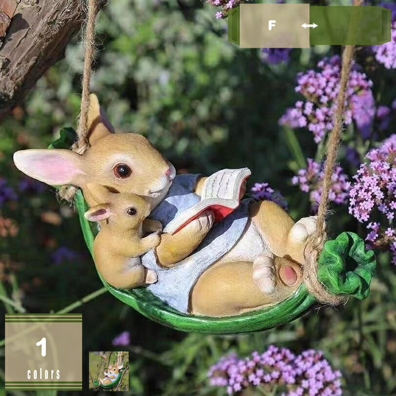 300円OFFクーポン ウサギ ラビット 兎 うさぎの置物 オーナメント ガーデン オブジェ 置物 ガーデニング 動物 インテリア マスコット うさぎ 置物 掛け物 おもしろい 親子 オブジ 庭 玄関 置物 リアル デスプレィ 雑貨 ガーデン mysco(3)