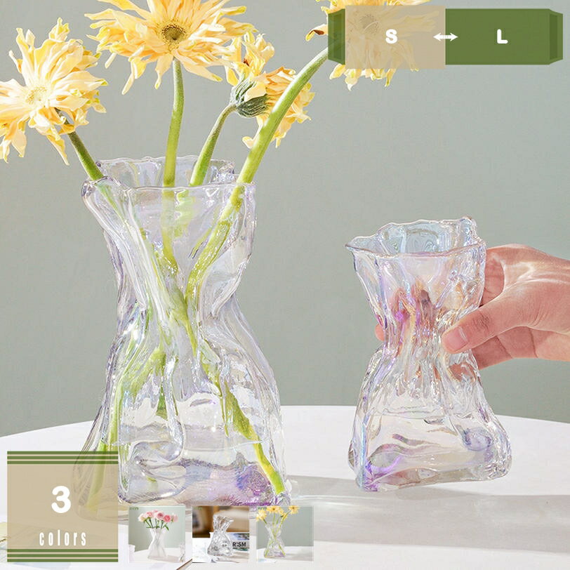 777円OFFクーポン イレギュラー 花瓶 花瓶 ガラス 個性的 置き物 結婚式の飾り おしゃれ 透明 花器 部屋装飾品 ガラス花瓶 フラワーベース ガラスベース ガラスボトル 倒れ防止 インテリア 水栽培 生け花 造花 シンプル 飾り瓶 北欧 レトロ風 花入れ置物 mysco