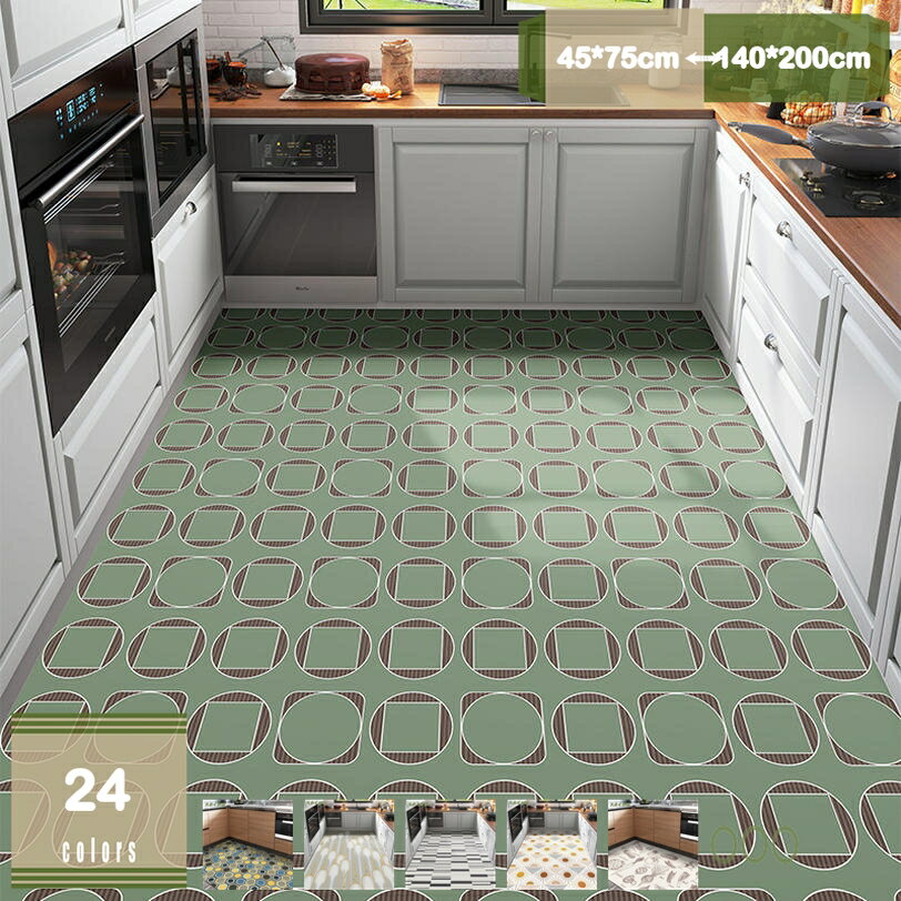 キッチンマット おしゃれ 拭ける 洗える 大判 180cm 150cm 撥水 防油 滑り止め 防ダニ加工 台所マット 廊下敷きマット 玄関マット 柔らかい 低反発 洗濯不要 お手入れ簡単 屋内 屋外 廊下マット クッション 食器の割れを防ぐ ずれない mysco