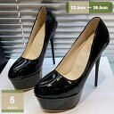 1620円OFFクーポン ピンヒール パンプス レディース 16cmヒール 厚底 ストーム 靴 ラウンドトゥ ハイヒール 歩きやすい 痛くない シューズ キャバ コスプレ ハロウィン 結婚式 プラットフォームパンプス エナメル 美脚 パンプス ハイヒール エナメル レディース お洒落 mysco