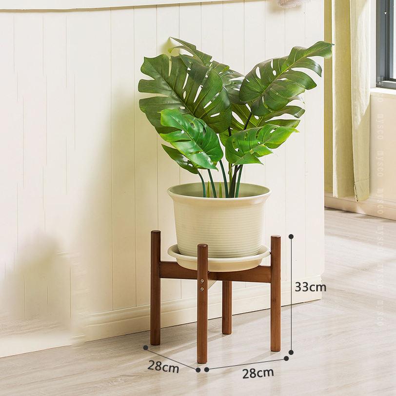 500円OFFクーポン フラワースタンド 竹製 花台 観葉植物 台 頑丈 鉢スタンド 植木...