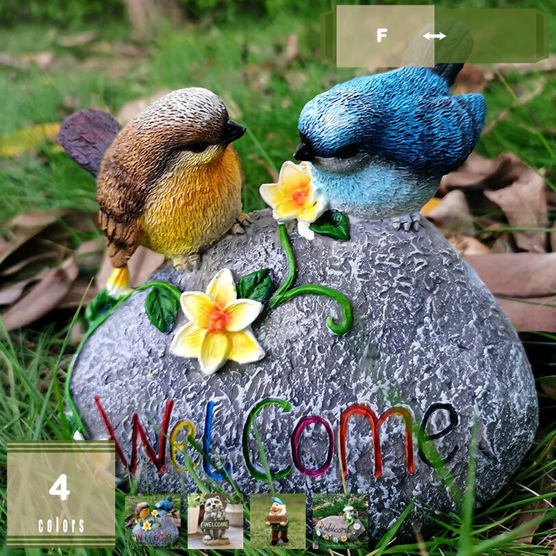 500円OFFクーポン ガーデン お座り WELCOME ウエルカム 小物 オブジェ カエル 置き物 置物 オブジェ 蛙..