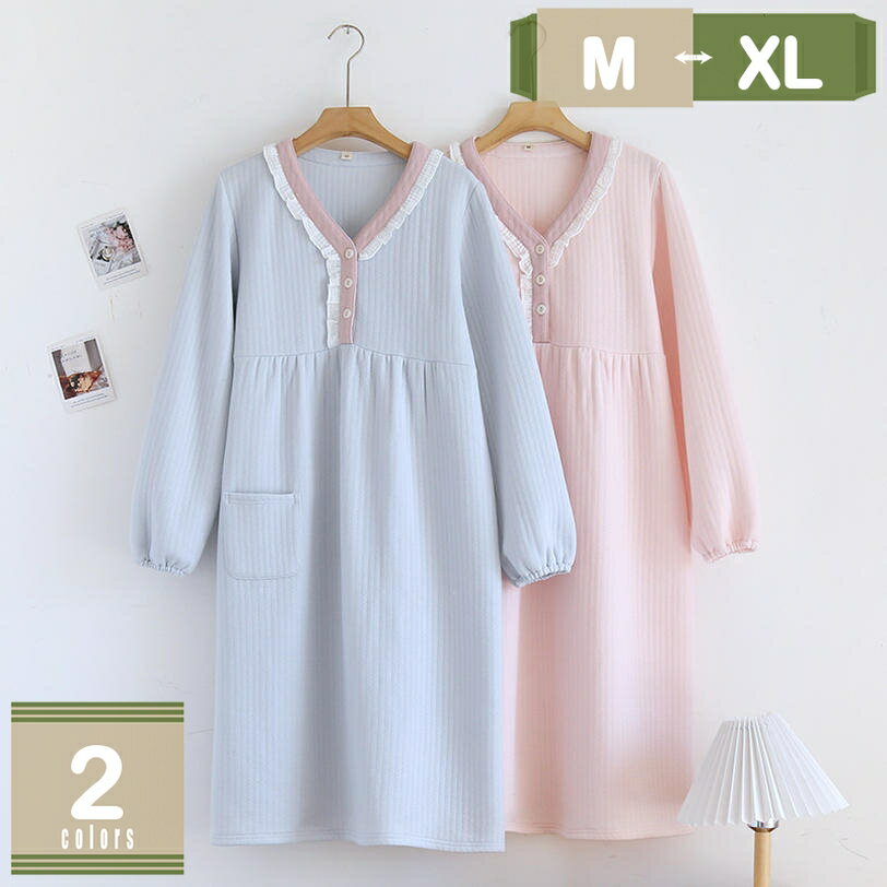 777円OFFクーポン 前開きパジャマ 部屋着 レディース ルームウェア ワンピース 吸汗 通気 肌に優しい ..