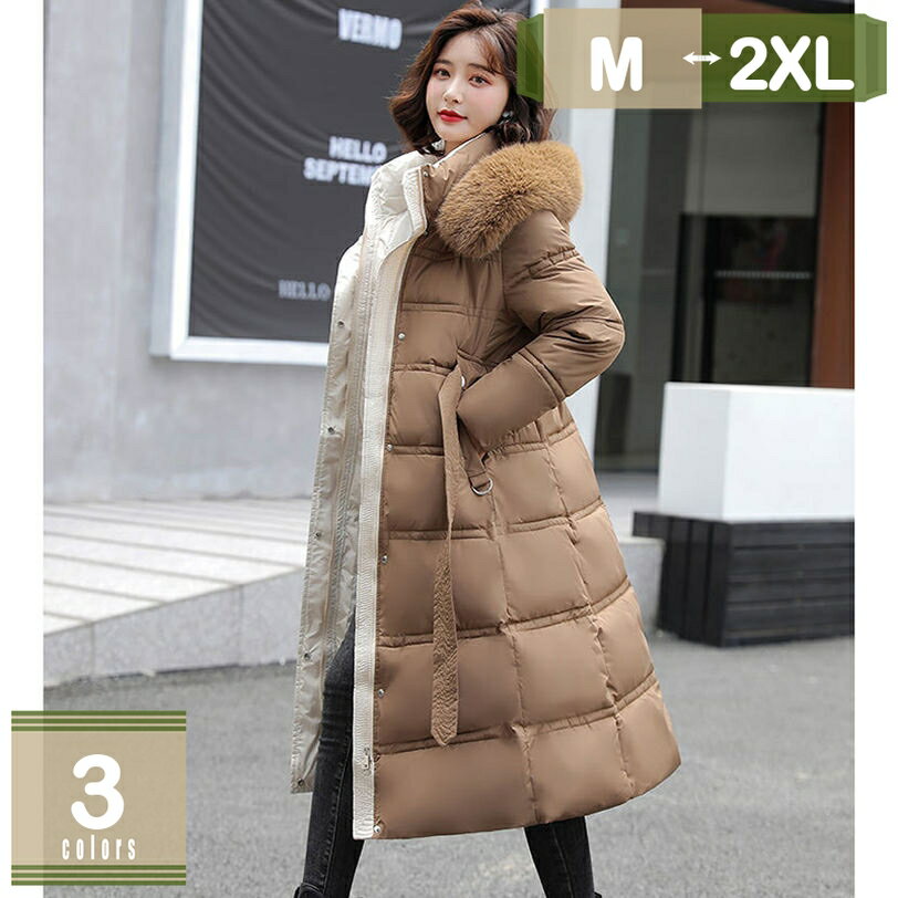 2000円OFFクーポン ロングコート レディース 冬 可愛い 軽量 アウター ロング コート フード付きコート 通勤 体型カバー おしゃれ 防寒 冬服 秋冬長袖 コート 保温 ポケット付き ファスナー 体型カバー Aライン きれいめ mysco