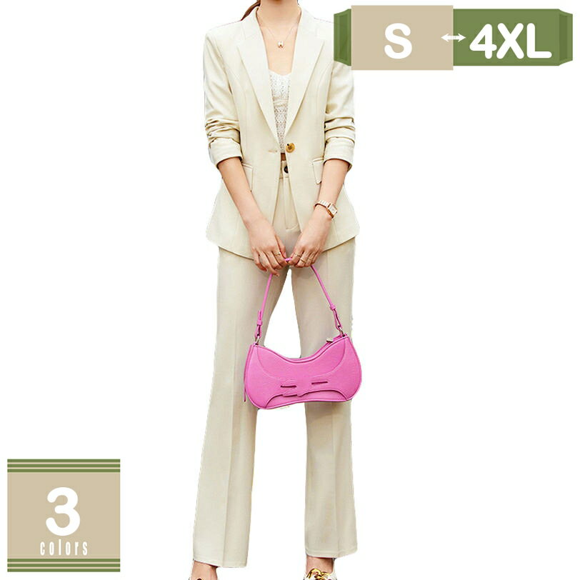 スーツ レディース パンツスーツ 結婚式 セットアップ フォーマルスーツ ジャケット パンツ 長袖 シンプル ビジネス オフィス 通勤 ママ 入学式 入園式 卒業式 卒園式 スーツセット 上下セット フォーマル スリム 2点セット mysco
