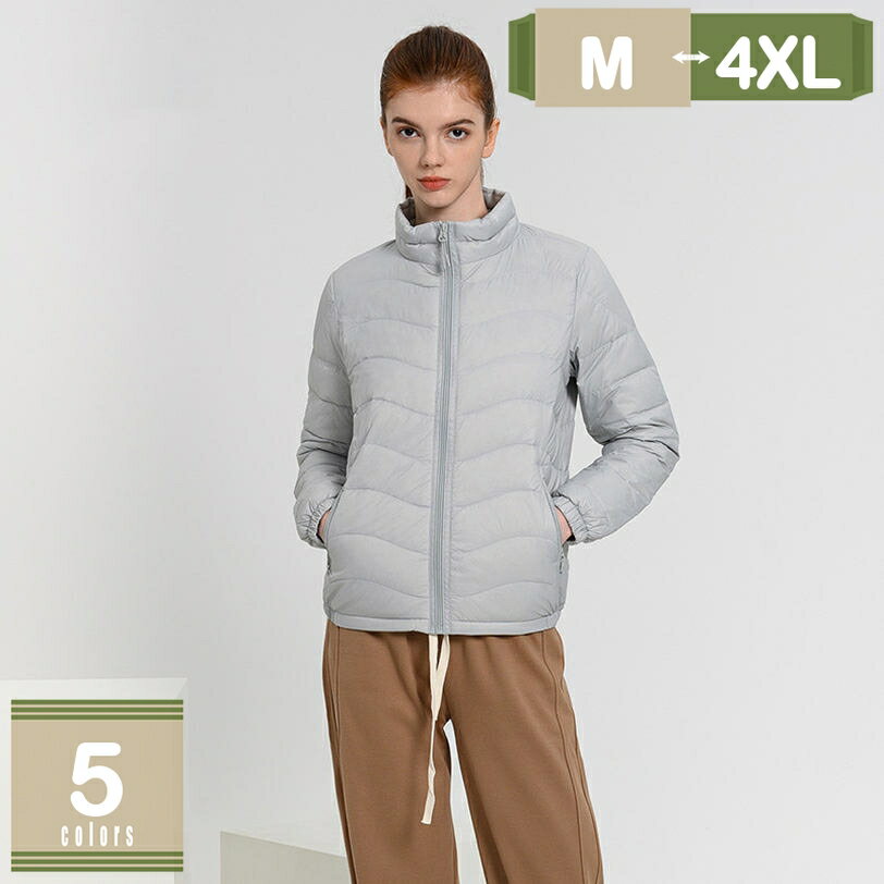 1000円OFFクーポン レディース ライトダウンパーカ ウルトラライトダウン 軽量 防風 保温 フード付き暖..