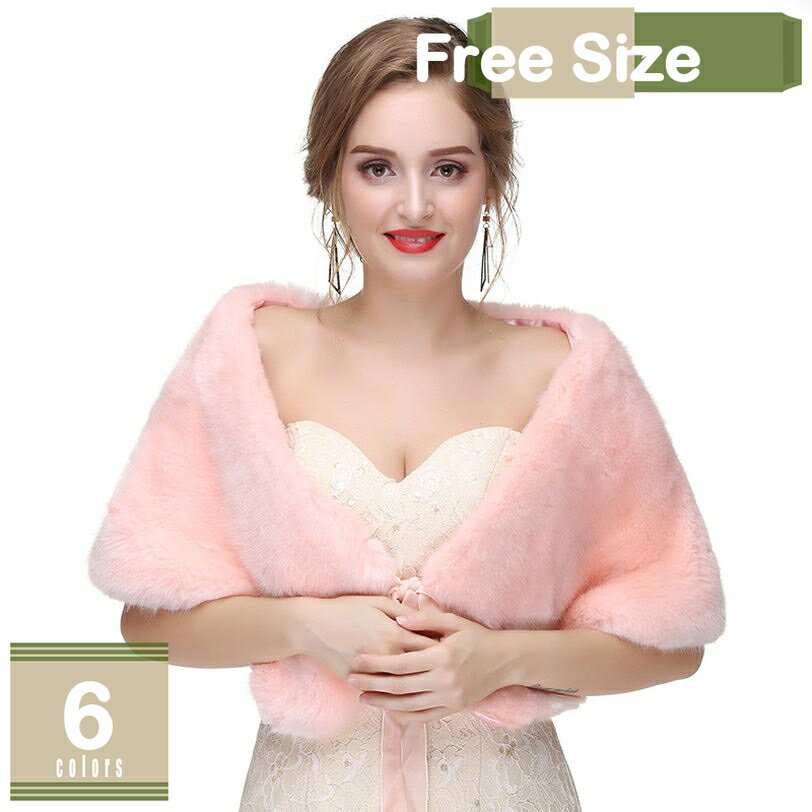 500円OFFクーポン 成人式 ショール ファー 振袖 着物 和装 ファーショール 娘の成人式の振袖 着物にもパーティドレス 秋冬 ファッション ドレス用 花嫁 披露宴 プレゼント 防寒 振袖 パーティー ファーケープ ファーストール mysco