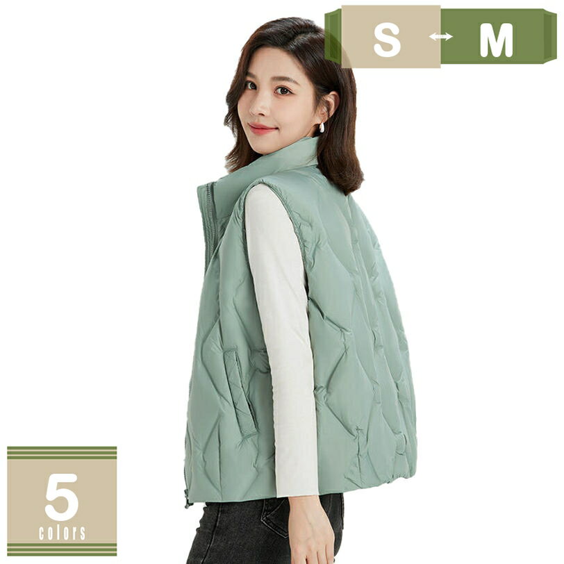 レディース ベスト ベスト レディース ジレ レディースベスト ベスト 中綿ベスト ライトアウター コート ジャケット 上質 通勤 通学 軽量 秋冬 防寒 保温 カジュアル シンプル 20代 30代 40代 50代 mysco