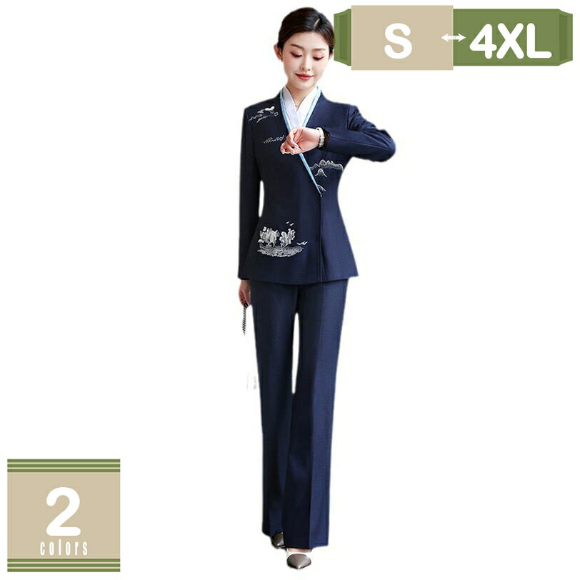 1000円OFFクーポン リクルートスーツ レディース パンツスーツ 2点セット ジャケット スーツ 中華風 就活 olスーツ ビジネススーツ 大きいサイズ フォーマルスーツ 卒園式 洋服 格好良い セット おしゃれ ジャケット+パンツ セットアップ mysco