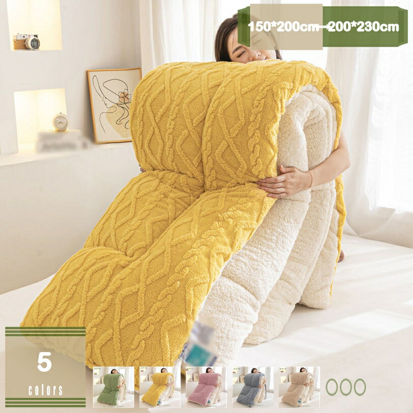 777円OFFクーポン ふんわりフランネル シープ調ボア 中わた入り 2枚合わせ毛布 寝具 毛布 あったか なめらか ふんわり シープボア もこもこ シングル ダブル 柔らかく肌触り オシャレ ひざ掛け ふとん エアコン対策 気持ちいい 毛布 mysco