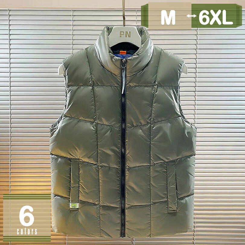 ダウンベスト メンズ 男性 軽量 大きいサイズ インナーダウン 冬物 オフィス おしゃれ ジャケット あったか 防寒 秋 通勤着 カジュアル 保温性 防寒対策 暖かい 軽い 動きやすい 実用的 ファッション 冬物 オフィス mysco