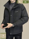 2000円OFFクーポン メンズ 上下セット 秋冬 中綿ジャケット スウェットパンツ 2点セット セットアップ ゆったり 中綿コート ジップアップ 前開き スポ...
