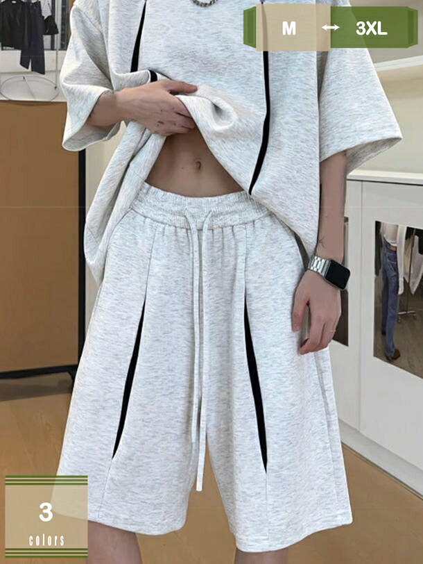 表地：ポリエステルメイン素材：ポリエステル【セット内容】Tシャツ+ハーフパンツ。トップスが着るだけでこなれ感をアップしてくれます。ショーツは太ももにスキマができるようにワイドシルエットで仕上げました！【快適生地】柔らかく通気性の良い生地を使用。シワになりにくく、肌触りサラッとした清涼感をキープ。吸汗速乾機能により、スポーツ時でもべたつかない快適さが特長です。【便利なディテール】ウェストはゴムと紐で調節しやすくなって、リラックス感とストレスフリーでフィットな穿き心地。両サイドにポケットをしっかりと配置、機能性もアップ！【合わせやすい】半袖 Tシャツと半ズボンの組み合わせな。セットで着ても、別々で着てもOKなので、トップスやボトムスを変えることで幅広い着こなしが可能です。【適用の場合】シンプルでカジュアルな定番の 夏服 上下セット。着回し自在、年齢を選ばず、日常着・通勤通学・部屋着・カジュアルコーディにもスポーツ・アウトドアにも活躍できるスウェットメンズ上下セット です。【商品仕様】 素材：ポリエステル、その他 対象：メンズ サイズ：M-3XL （単位：cm）サイズ表によって選択ください。　 季節：春 夏 秋 セット内容：半袖tシャツ＆ショートパンツ2点セット 【選ばれる理由】 盛夏に向けて通気性が良い素材を使用。 軽くてサラッと着れる肌触りのいい生地なので、ごわつきなく着用できるシャツセットアップです。 シーズンや流行に左右されないクルーネックのビッグTはメンズなら何枚でも持っていたい商品。 半袖＆短ズボンならではの開放感で、 蒸し暑い夏の夜も快適にお過ごいいただけます。 上下別で活用いただけるので、これ1着で色んなコーデを楽しめます！ ウエストはゴムで 適度に効いて、紐付きで便利です。 野暮ったくなり過ぎず、楽に履いていただける採寸にこだわりました。 【注意事項】 ※表示サイズがある場合、多少の誤差(約1-3cm、)が生じる場合がございます。 ※製造上、細かな汚れやシワ糸のほつれが発生する場合がございます。 ※モニターの発色の具合によって実際のものと色が異なる場合が御座います。 【関連キーワード】セットアップ 2点セット 大きいサイズ 小さいサイズ カジュアル リクルート 卒園式 卒業式 入学式 入園式 お宮参り 七五三 結婚式 パーティー 謝恩会 通勤 服装 スカート パンツ 春 夏 秋以下内容は照会専用であり、製品詳細説明ではありません。実際の状況メンズ セットアップ スウェット 春夏 メンズ春夏用セットアップ 私服 大きいサイズ春服 メンズ 大きいサイズ セットアップ セットアップ メンズ 大きいサイズ 春セットアップ レディース フォーマル 大きいサイズ パンツ 夏 きれいめ 3点セット 春 夏 秋 3点セット 上品 入学式 人気 ワイドパンツ 体型カバー 大きい 大きいサイズ ピンクセットアップ メンズ スーツ ジャージ ブラウン ブーツカット 大きいサイズ 夏 夏服 夏服 メンズ 大きいサイズ セットアップ 大きいサイズ 夏服 メンズ セットアップ パッツ 子供服レディース スカート セットアップ 夏 夏 パンツ きれいめ パンツ セットアップ ニットアップ ニット セーター レディース パンツ ワイドバンツ きれいめ 春 夏 スウェット