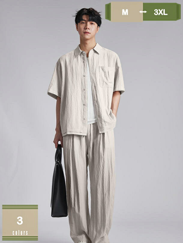 夏服 メンズ 上下セット Tシャツ ジャージ メンズ ロングパンツ 2点セット スポーツ アウター ズボン 吸汗速乾 通気性 カジュアル おしゃれ 快適 無地 大きいサイズ お兄系 ウォーキング 散歩 部屋着 ルームウェア 春夏 mysco