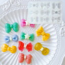 【シリコンモールド】5種類のリボン ハート ヘアアクセサリー トレカデコ トレカケース キーホルダー レジン シリコン型 粘土型 デコパーツ 飾り物 エポキシ ...