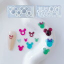 【シリコンモールド N008】マウスモチーフ リボンマウス ドーナツマウス ねずみ 封入パーツ ミニ ネイルパーツ 可愛い シルエット キャラ レジン型 デコパーツ 飾り物 ネイル UVレジン 粘土型 ハンドメイド 手作り《選べる2タイプ 》