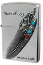 【送料無料】zippo NATIVE METAL NM-フェザー メタルジッポー ターコイズ&赤珊瑚
