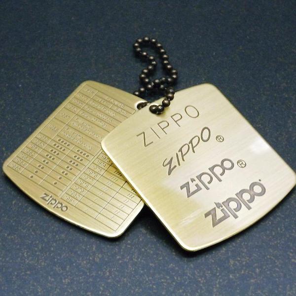 zippo　ボトムコードタグ　ブラス加