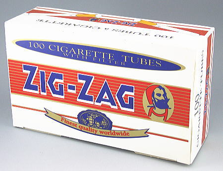 ZIG-ZAG ジグザグ 手巻きタバコ チュービング用 白 フィルター付さや紙 100本入 zigzag チューブ 手巻きたばこ 78871