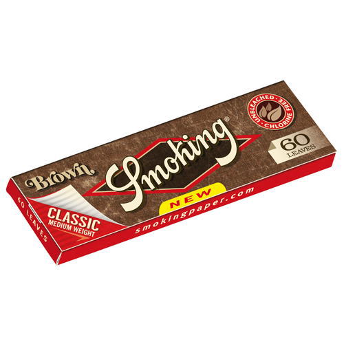 Smoking スモーキング 手巻きタバコ 巻紙60枚入 ブラウン クラシック 手巻きたばこ ペーパー Smoking・Brown 70mm