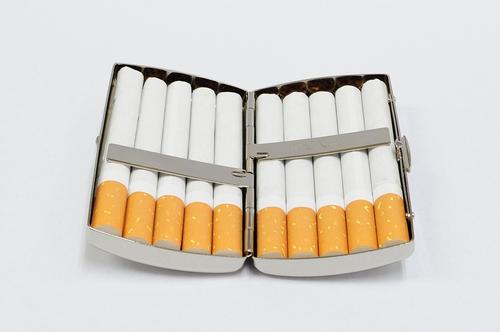 ヴィーナスベビー10(70mm）パール ブラックニッケルアラベスク 手巻きタバコ用 シガレットケース 70mm Cigarette Case　1-11329-51