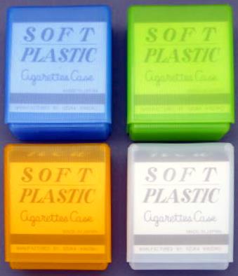 4個セット販売　プラスチック ニューシガレットケース カラー お徳用 シガレットケース 軽い・丈夫・安い　ソフトシガレットケース　ソフトCケース