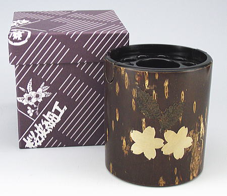 【秋田角館】山桜皮細工の煙の出ない灰皿 車載用にも最適 ノンレット灰皿(小) 桜樺