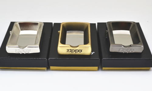 Zippo 灰皿 【レアもの】ZIPPO型　卓上灰皿　　銀いぶし仕上げ