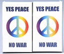 【シュッポッと灯ります。】YES PEACE柄&NO WAR柄 ロウマッチ 30本入×2箱