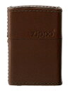 革 zippo フカシロ　アニマルレザー　牛革　5面巻き　ZIPPO　ROGO柄型押し　ブラウン　zippo　ジッポー　1201S508