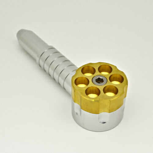 【Green House Seed】 シックスシューターパイプ リボルバー式 シリンダー メタルパイプ