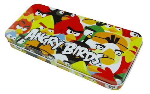 【缶ペンケース】アングリーバード　ANGRY BIRDS　Bタイプ　デザイン柄　ブリキ缶　カンペンケース