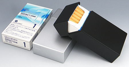 マイセン　楽天市場店のペンギンライター社製 ハードケース プラスチック シガレットケース ハードタイプ 100ミリ用 cigarette case　タバコケース｜アングル2